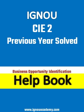 IGNOU CIE 2 Previous Year Solved Question Paper